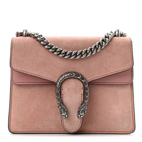 dionysus gucci suede super mini pink|GUCCI .